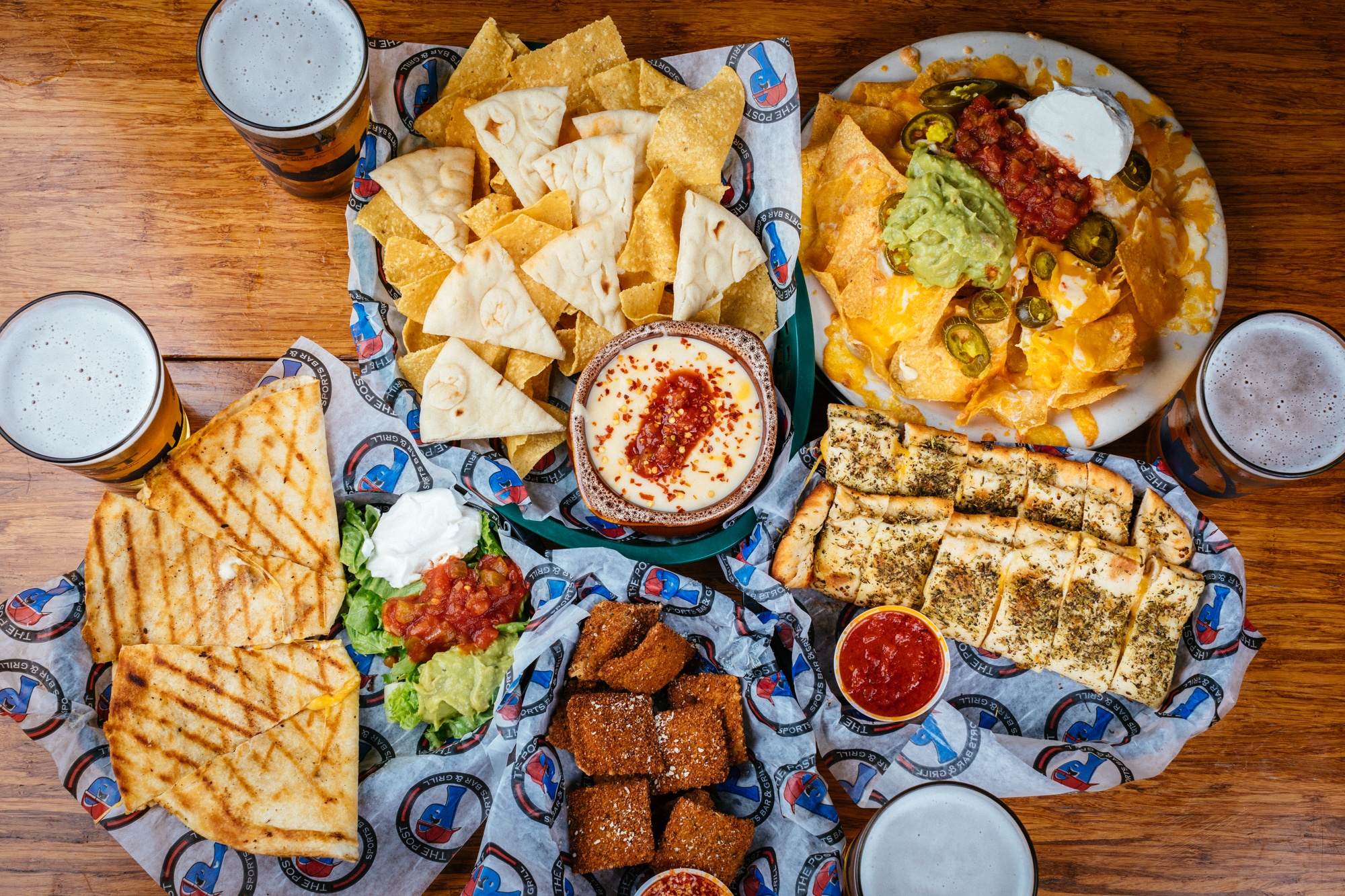Shareable appetizers and cold beers at The Post