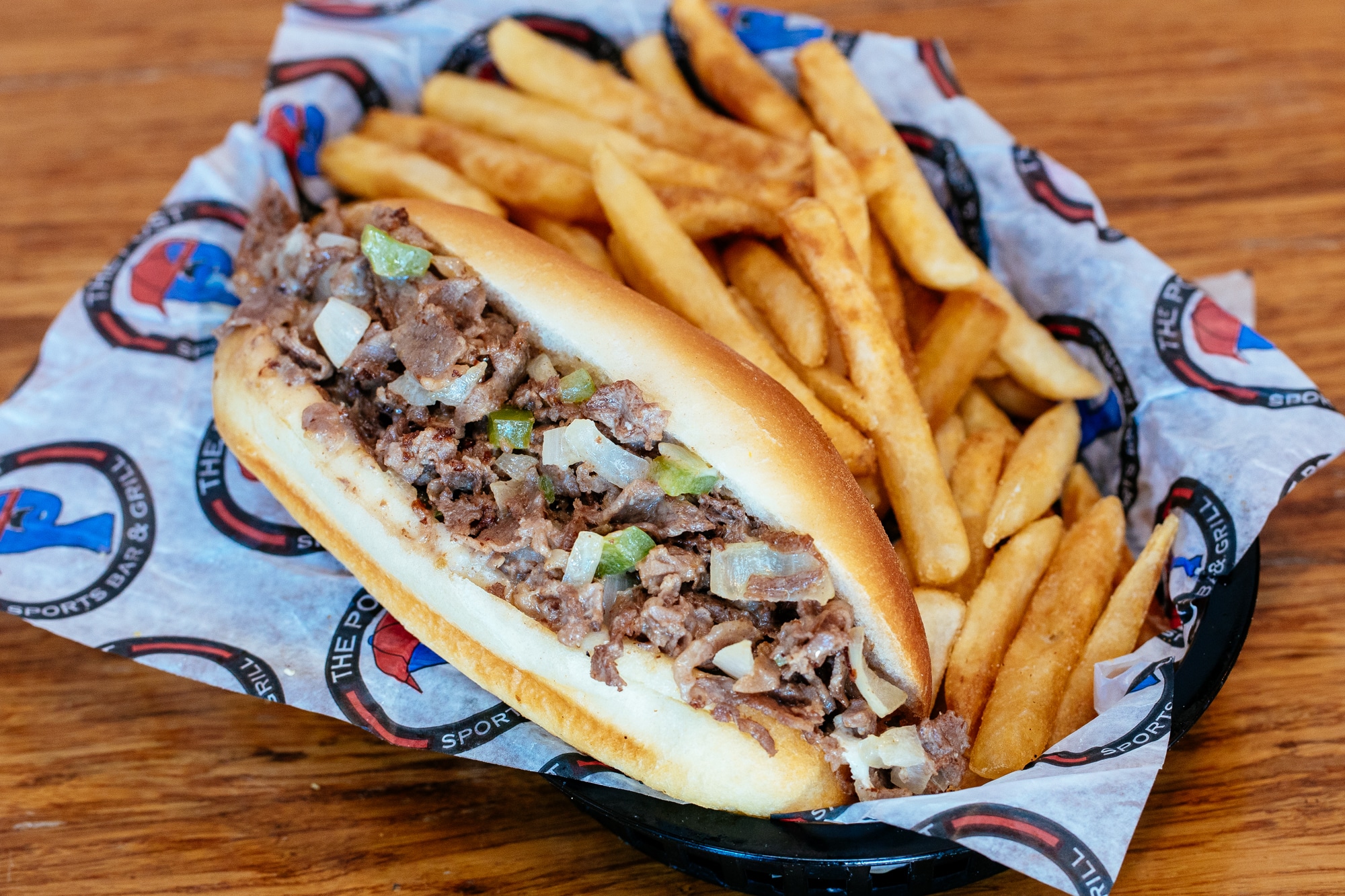 The Post original cheesesteak with fries